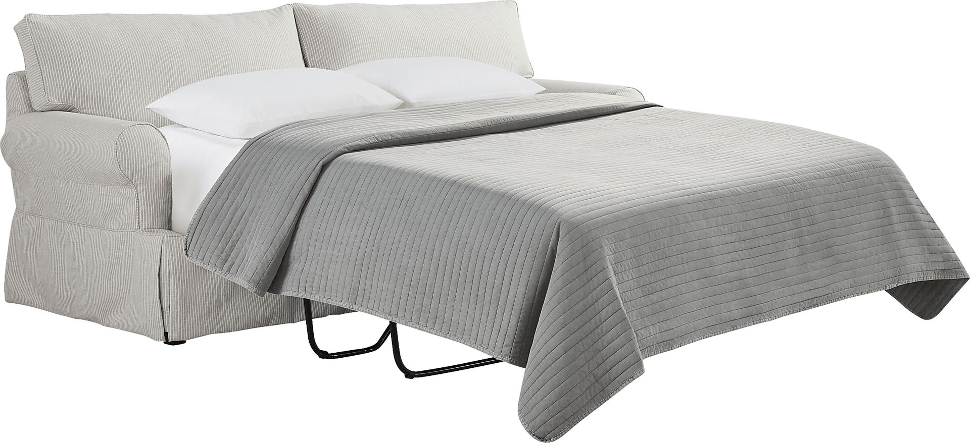 Beachside Walk Pearl Slipcover Sleeper Sofa - Image 3