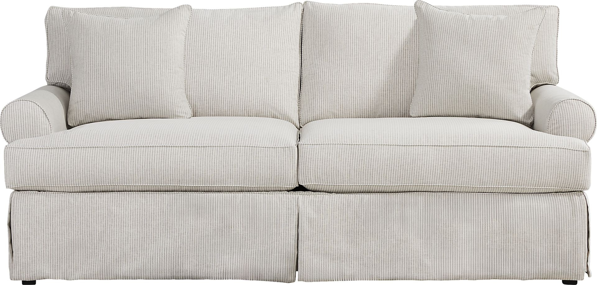 Beachside Walk Pearl Slipcover Sofa - Image 1