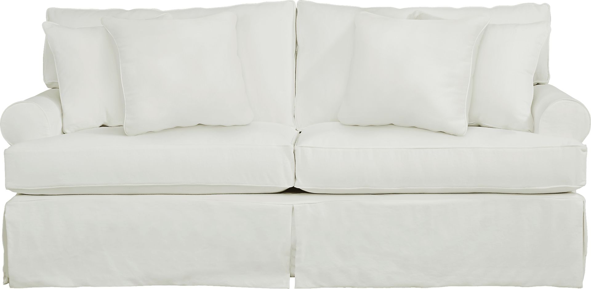 Beachside Walk White Gel Foam Sleeper Sofa - Image 1