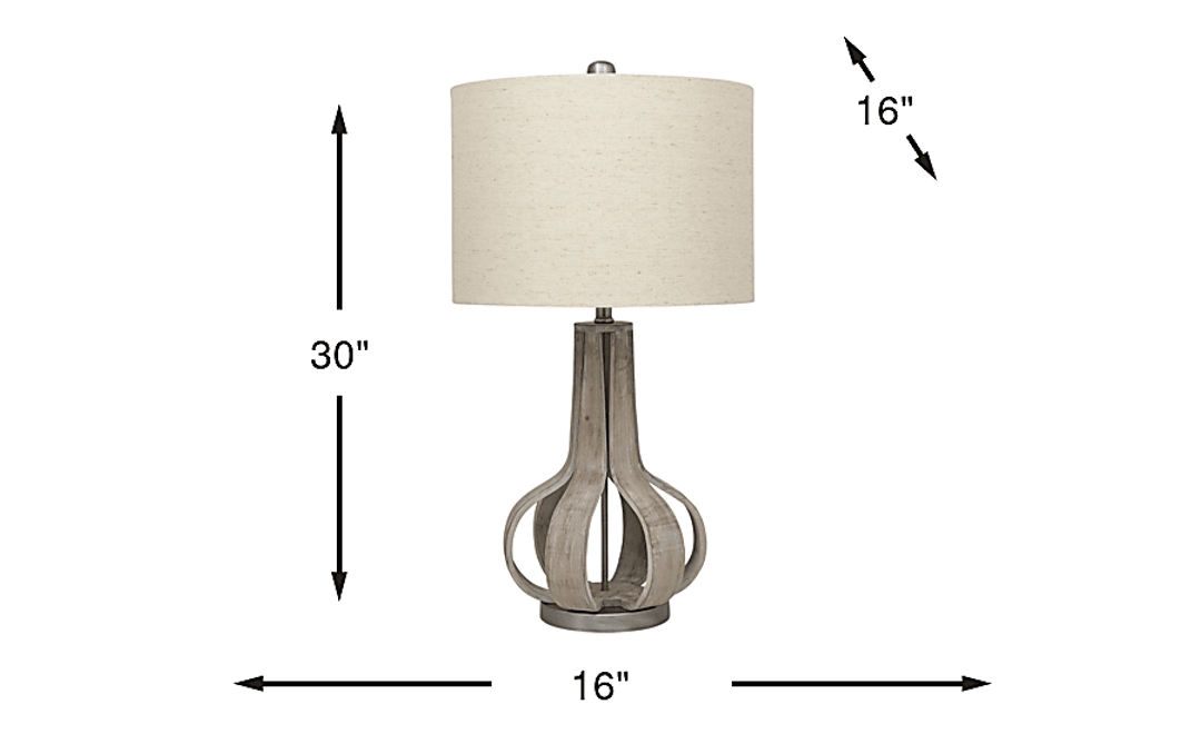 Beachwood Bay Gray Table Lamp