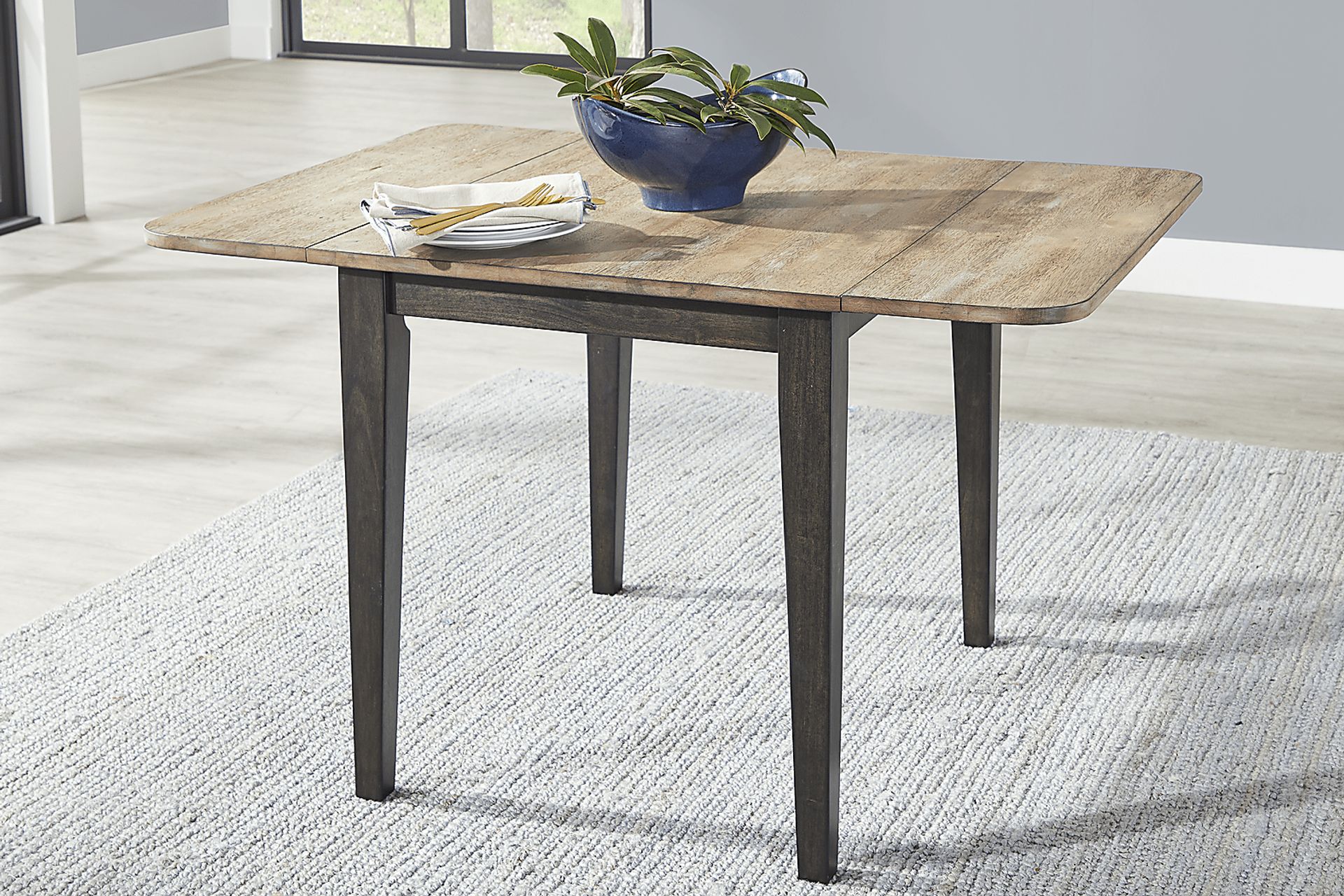 Beacon Street Brown Drop Leaf Dining Table - Image 5