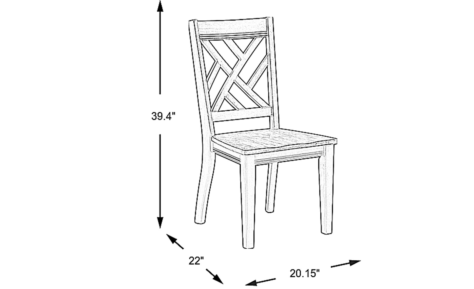 Dimension Image. Please refer to the Dimension Tab on this page for dimension details.