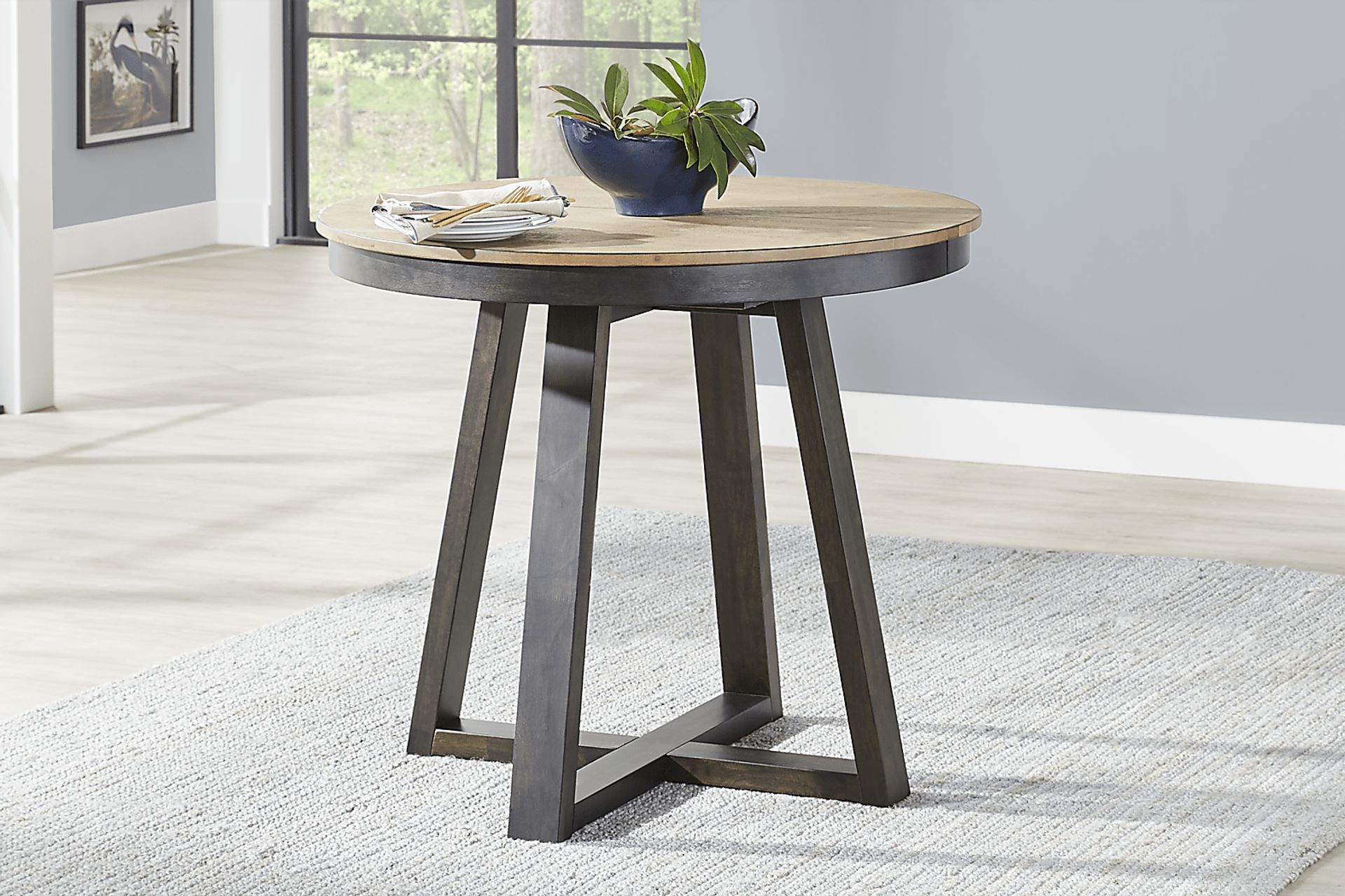 Beacon Street Brown Round Counter Height Dining Table - Image 4