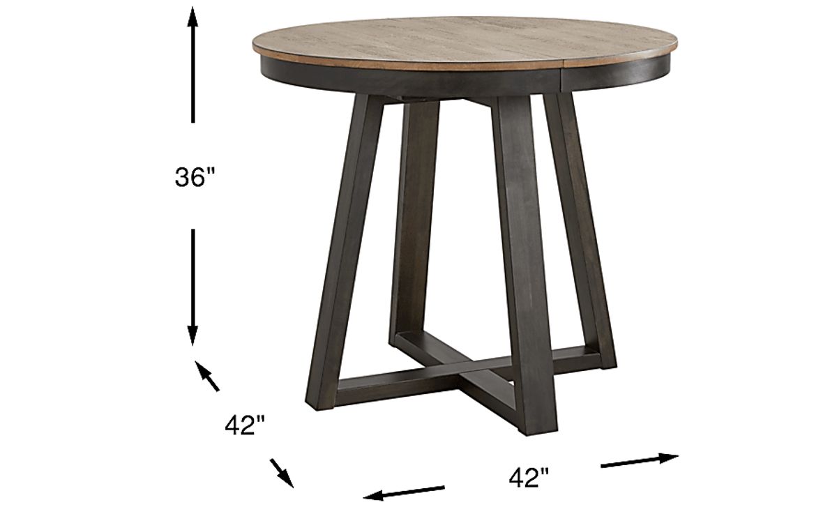 Beacon Street Brown Round Counter Height Dining Table Rooms To Go