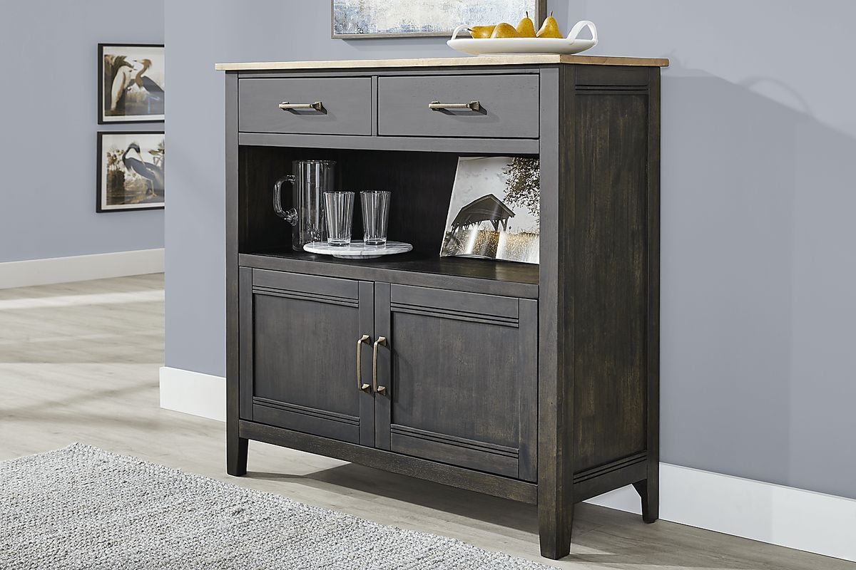 Beacon Street Brown Dark Wood Sideboard | Rooms to Go