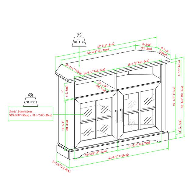 Beaconshope White 44 in. Console - Thumbnail - Image 8