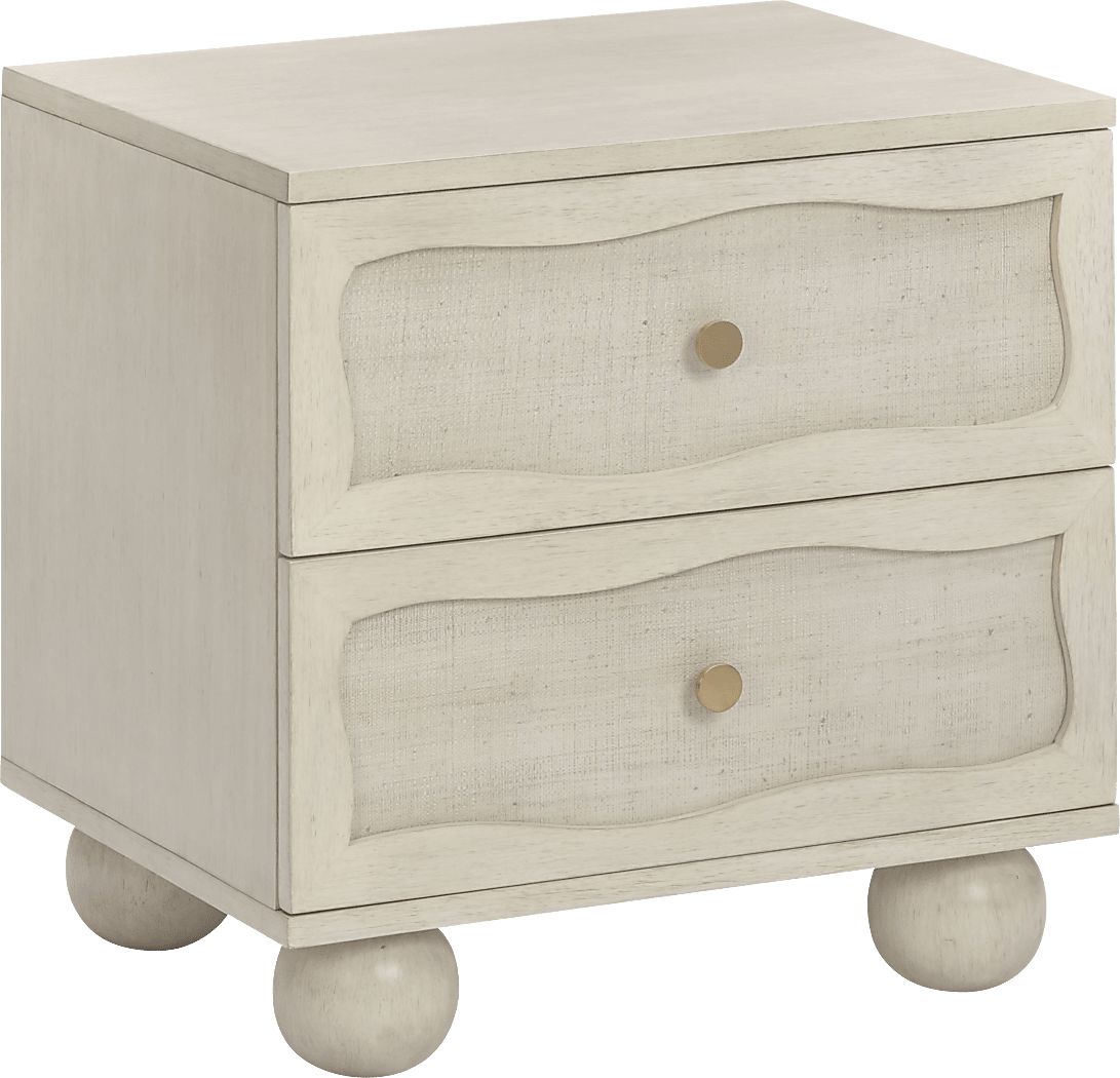 Beakay Off-White Nightstand