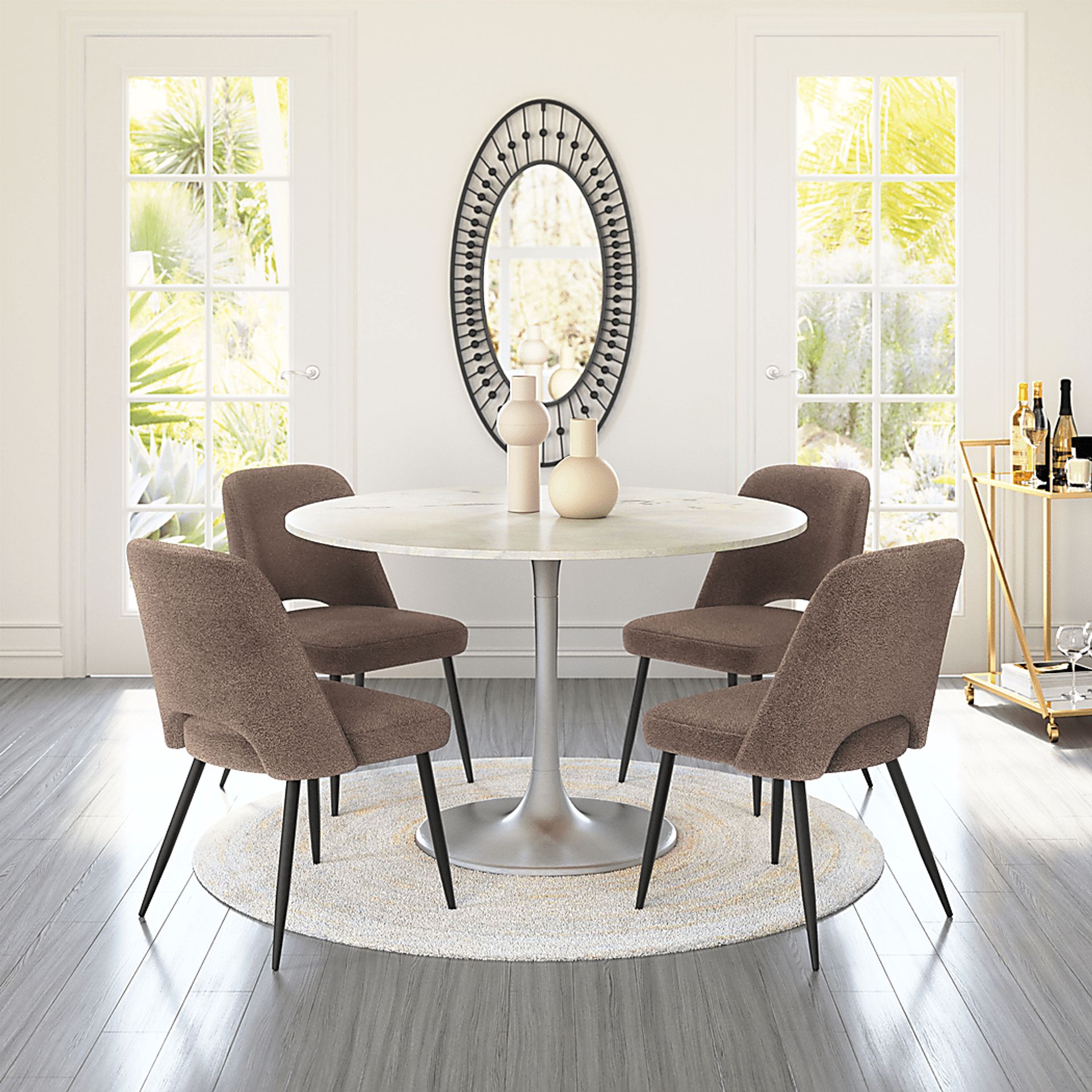 Beaman Brown Dining Chair, Set of 2 - Image 4