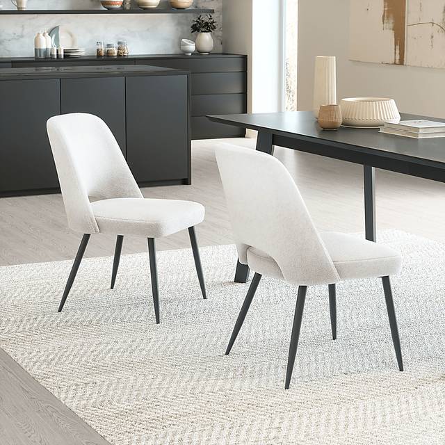 Beaman Ivory Dining Chair, Set of 2 - Thumbnail - Image 2