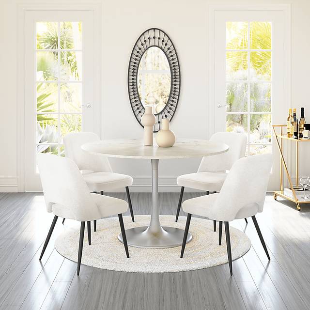 Beaman Ivory Dining Chair, Set of 2 - Thumbnail - Image 4
