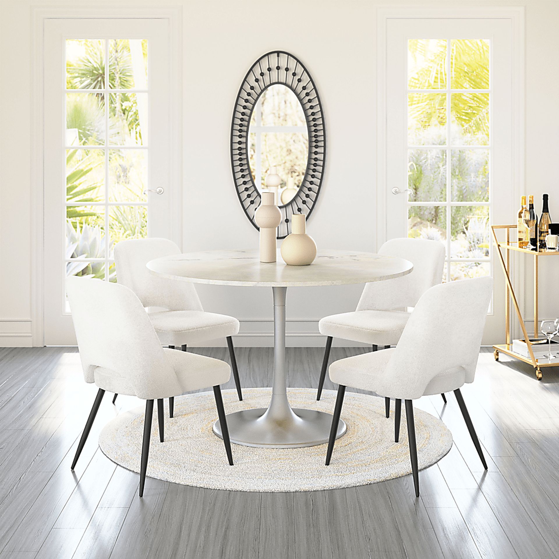 Beaman Ivory Dining Chair, Set of 2 - Image 4