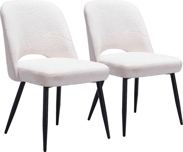 Beaman Ivory Dining Chair, Set of 2 - Thumbnail - Image 1