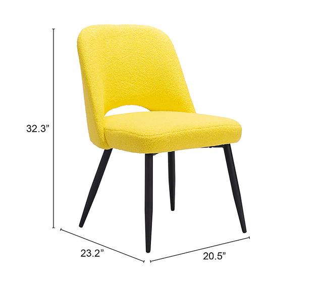 Beaman Yellow Dining Chair, Set of 2 - Thumbnail - Image 12