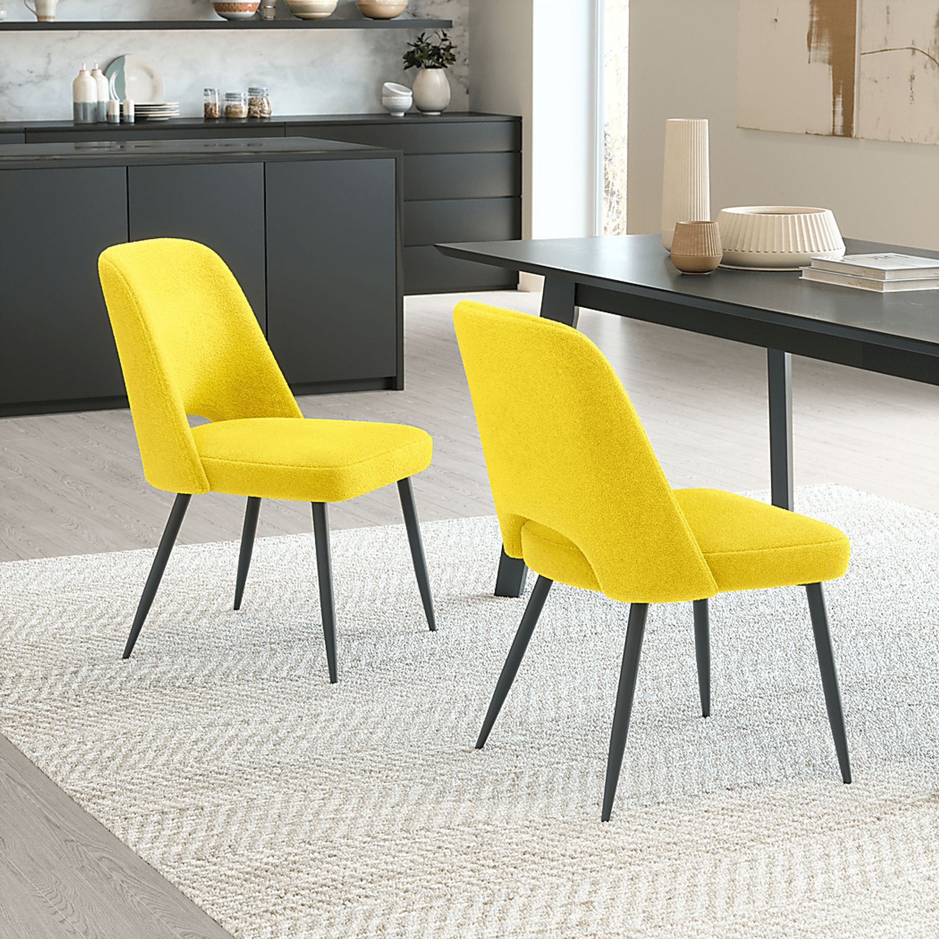Beaman Yellow Dining Chair, Set of 2 - Image 2