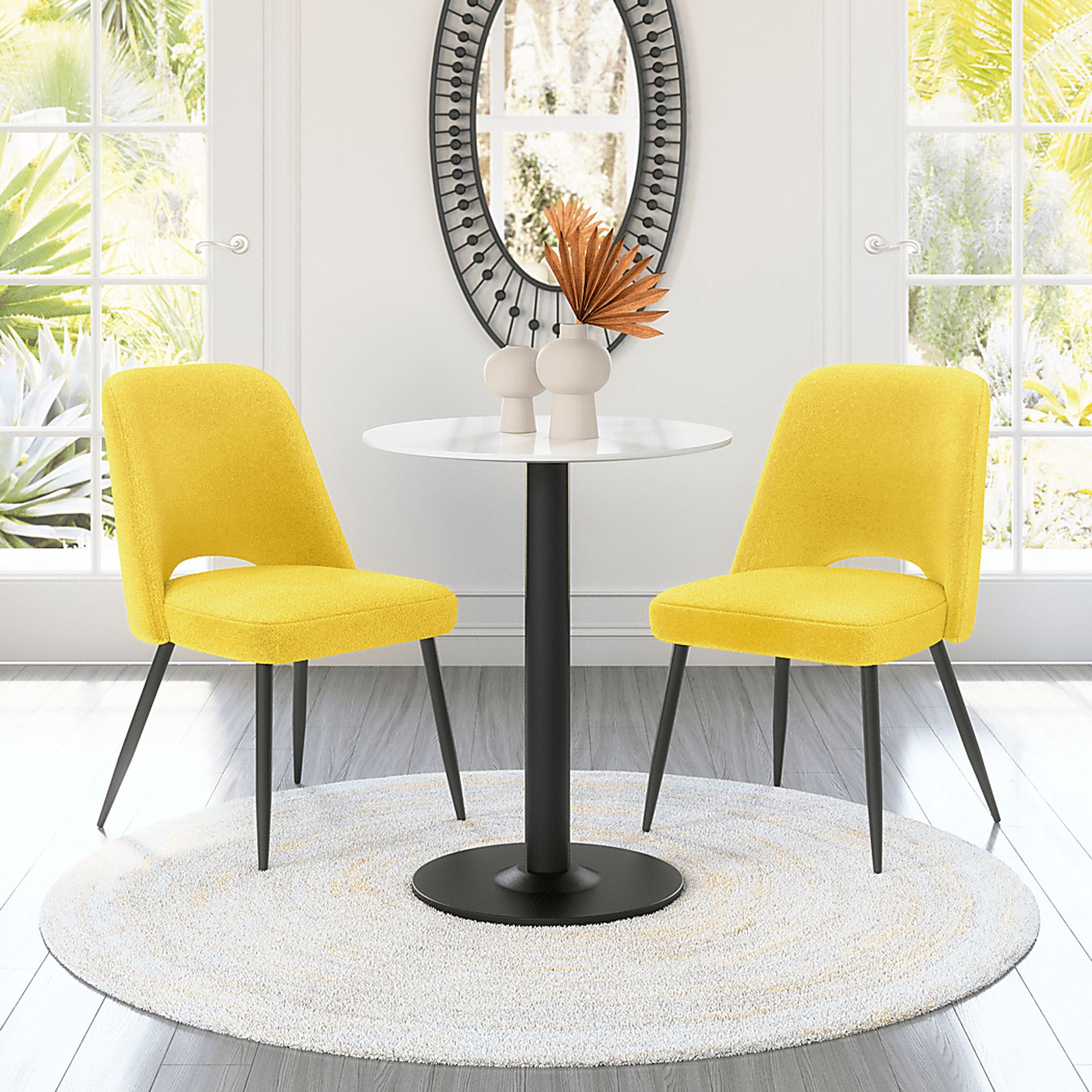 Beaman Yellow Dining Chair, Set of 2 - Image 3