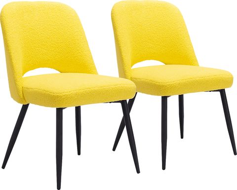 Beaman Yellow Dining Chair, Set of 2