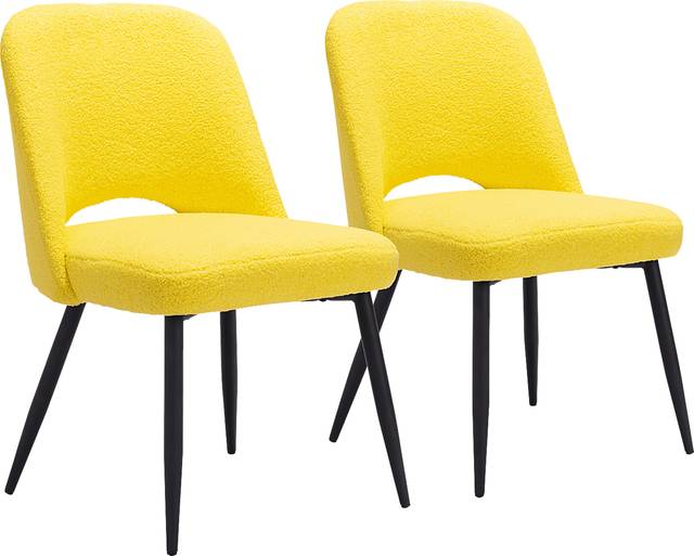 Beaman Yellow Dining Chair, Set of 2 - Thumbnail - Image 1