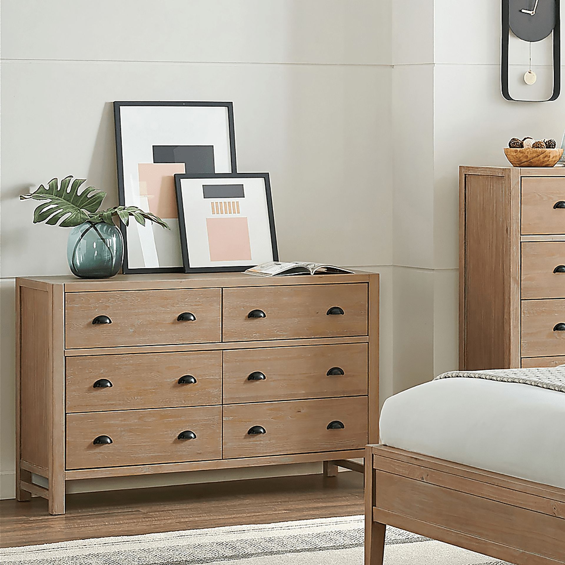 Bearce Brown 6 Drawer Dresser - Image 2