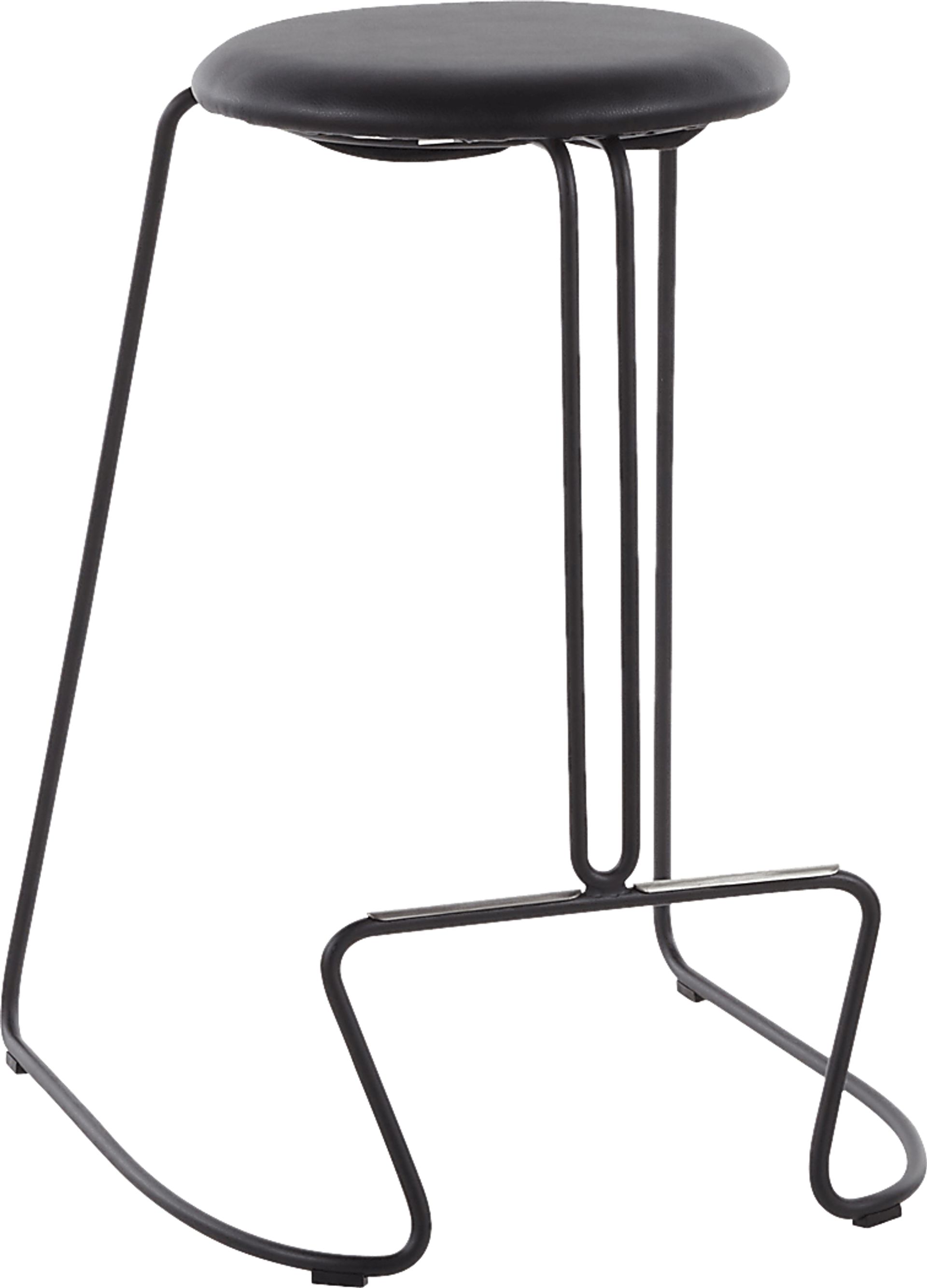 Bearslide I Black Counter Height Stool, Set of 2 - Image 2