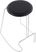 Bearslide II Black Counter Height Stool, Set of 2