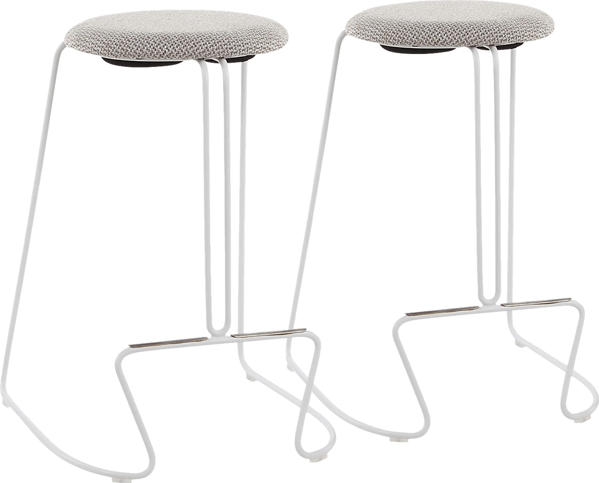 Bearslide II Light Gray Counter Height Stool, Set of 2 - Image 1