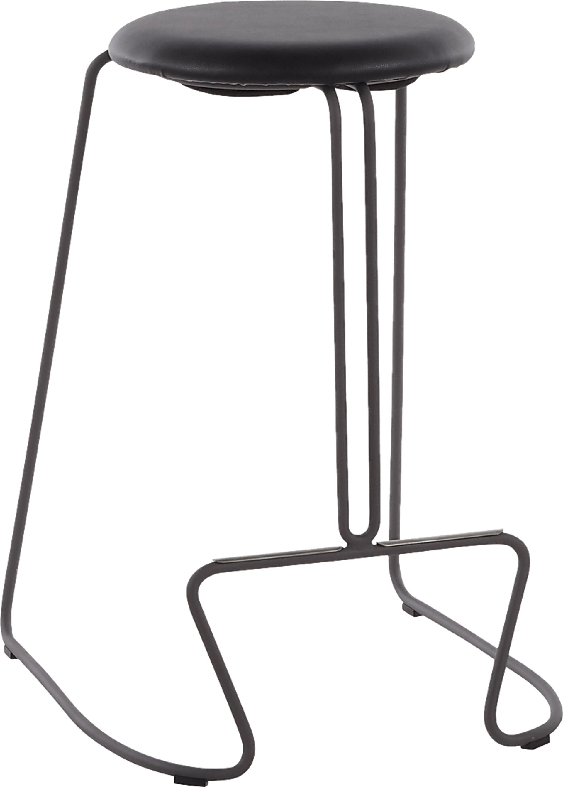 Bearslide III Black Counter Height Stool, Set of 2 - Image 2