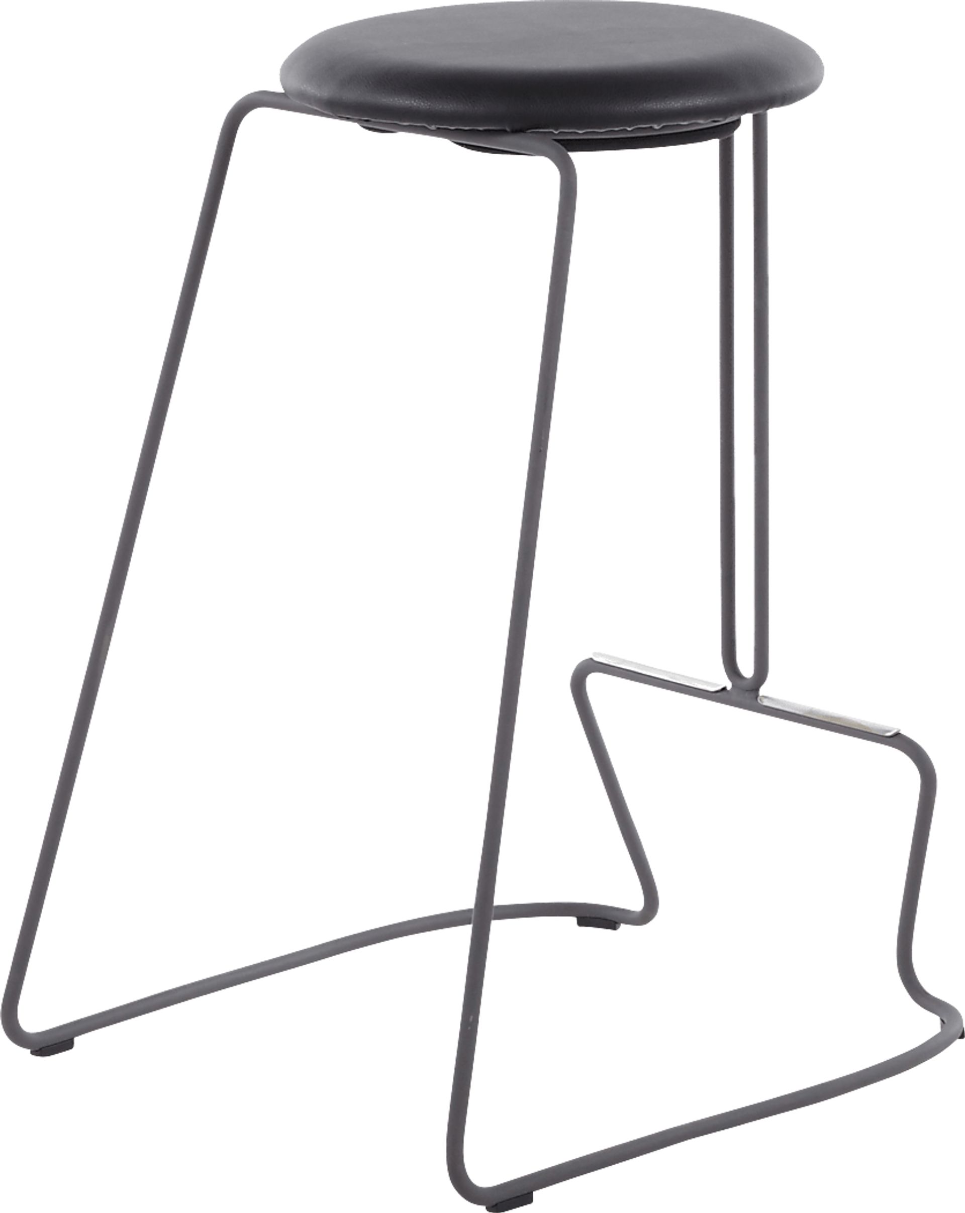 Bearslide III Black Counter Height Stool, Set of 2 - Image 4