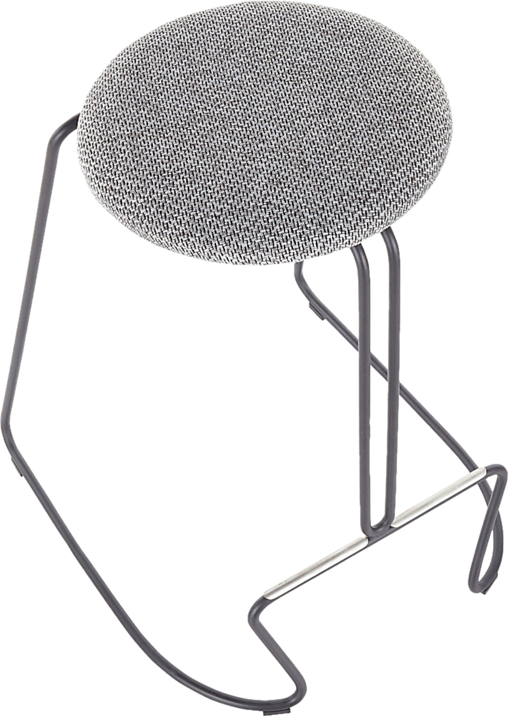 Bearslide III Charcoal Counter Height Stool, Set of 2 - Image 7