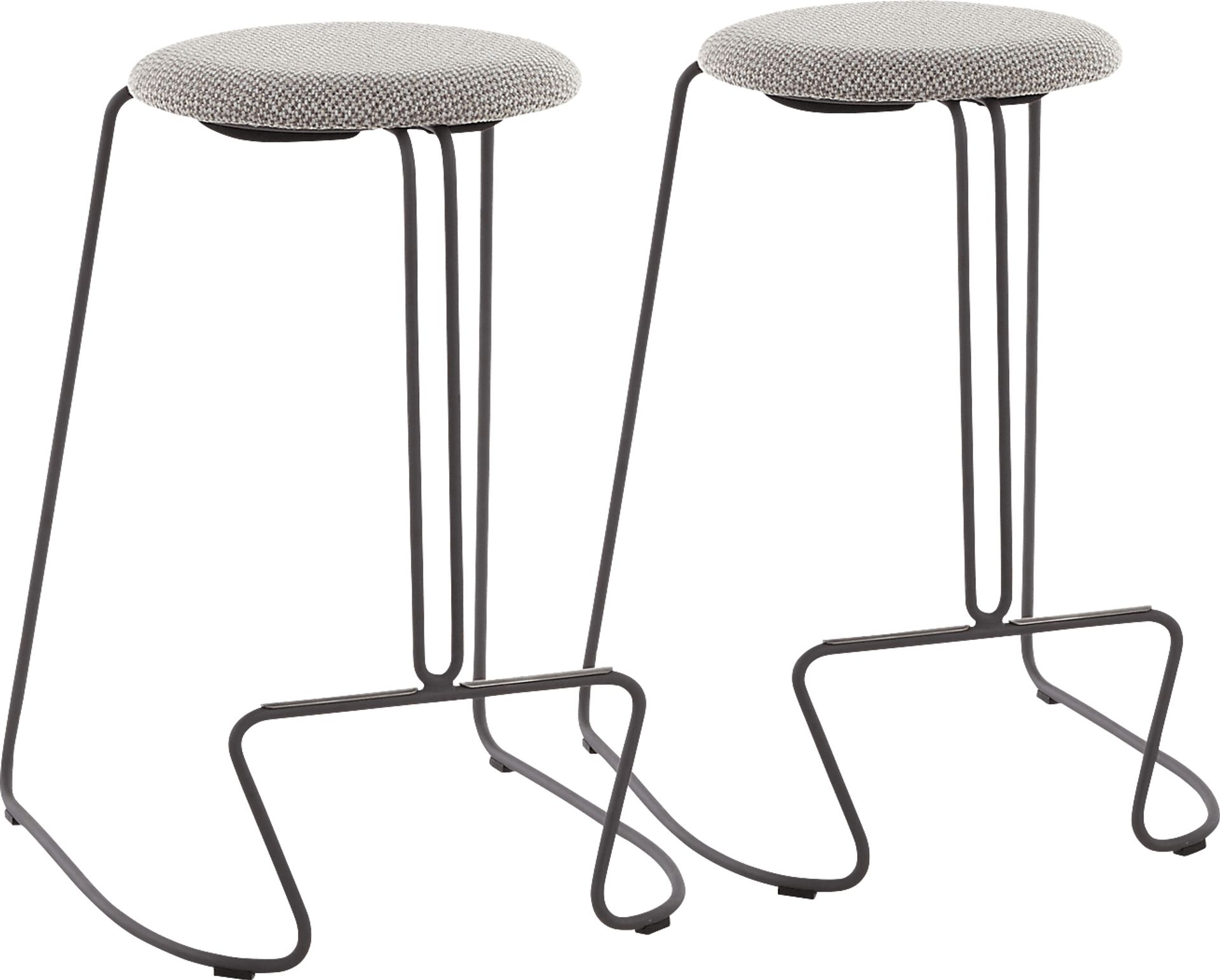 Bearslide III Light Gray Counter Height Stool, Set of 2 - Image 1
