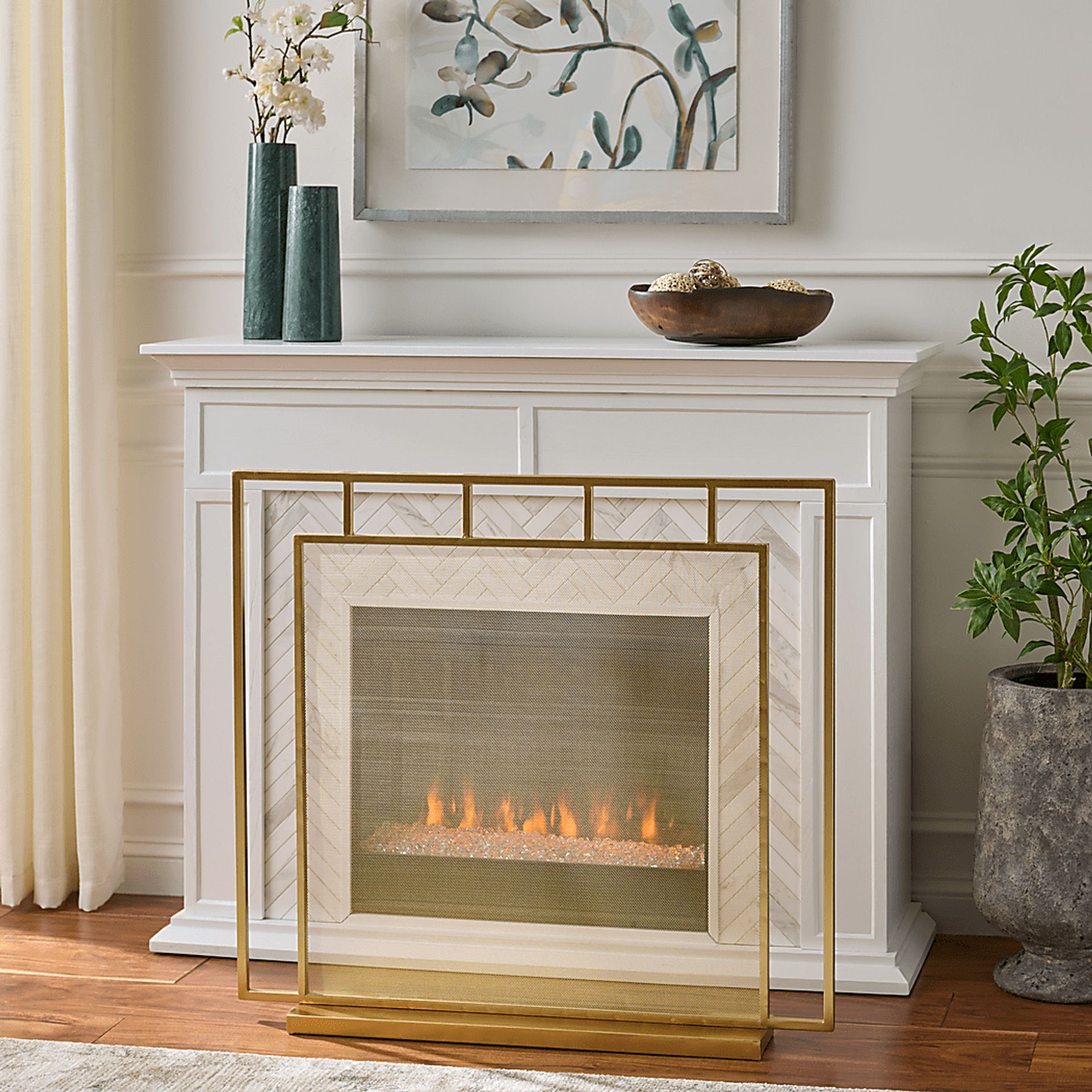 Beasun Gold Fireplace Screen - Image 2