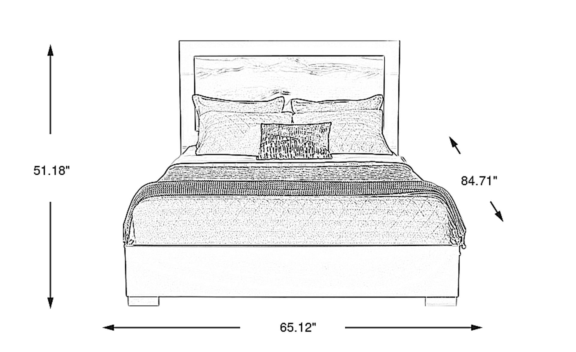 Beatrice Gray 3 Pc Queen Bed | Rooms to Go