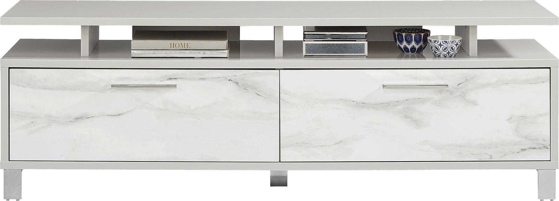 Beatrice Gray 70 in. Low Console - Image 2