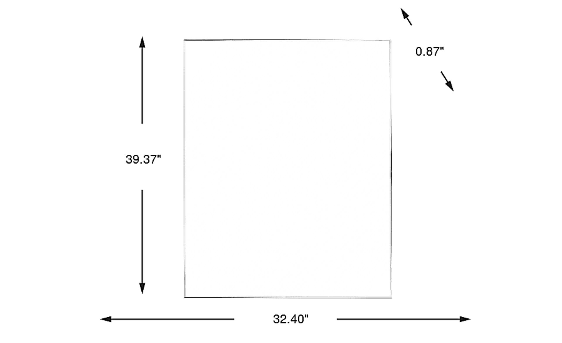 Dimension Image. Please refer to the Dimension Tab on this page for dimension details.