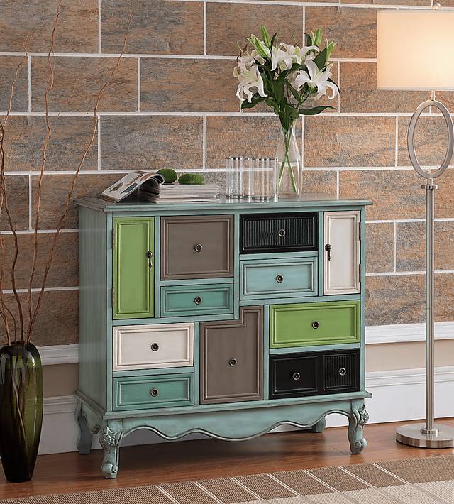 Beatrice Lane Gray Accent Cabinet - Thumbnail - Image 2