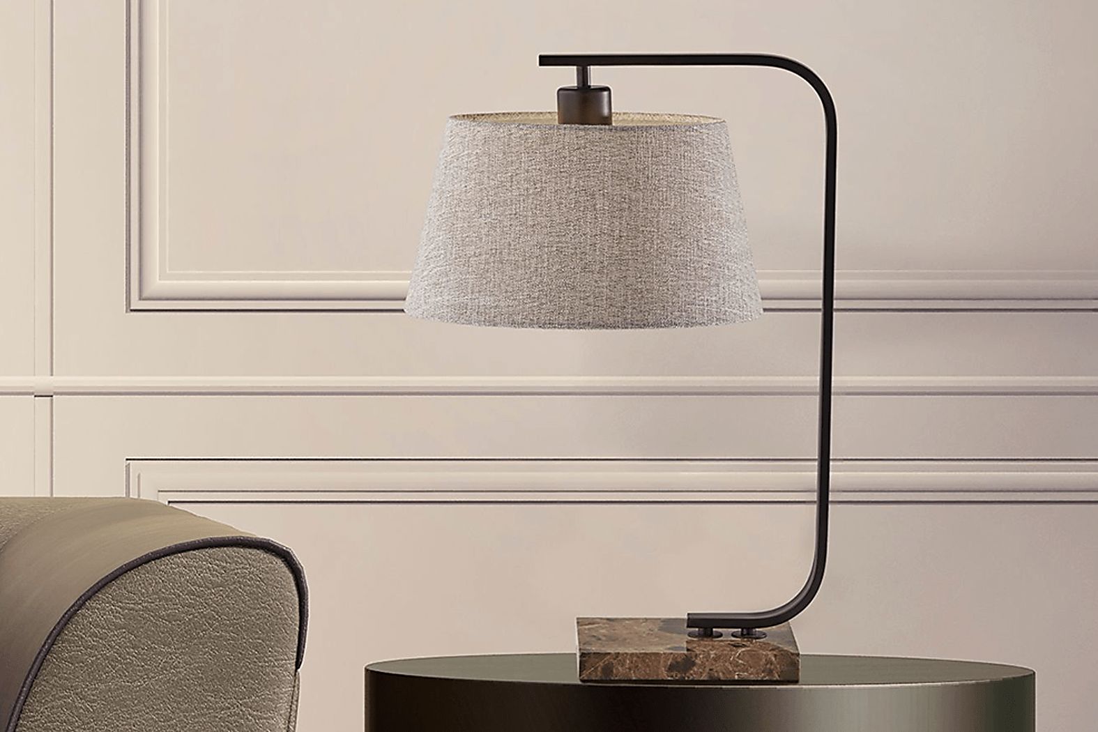 Beau Isle Black Table Lamp - Thumbnail 2