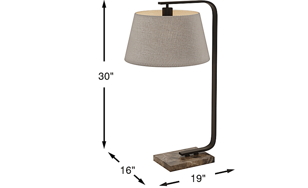 Beau Isle Black Table Lamp