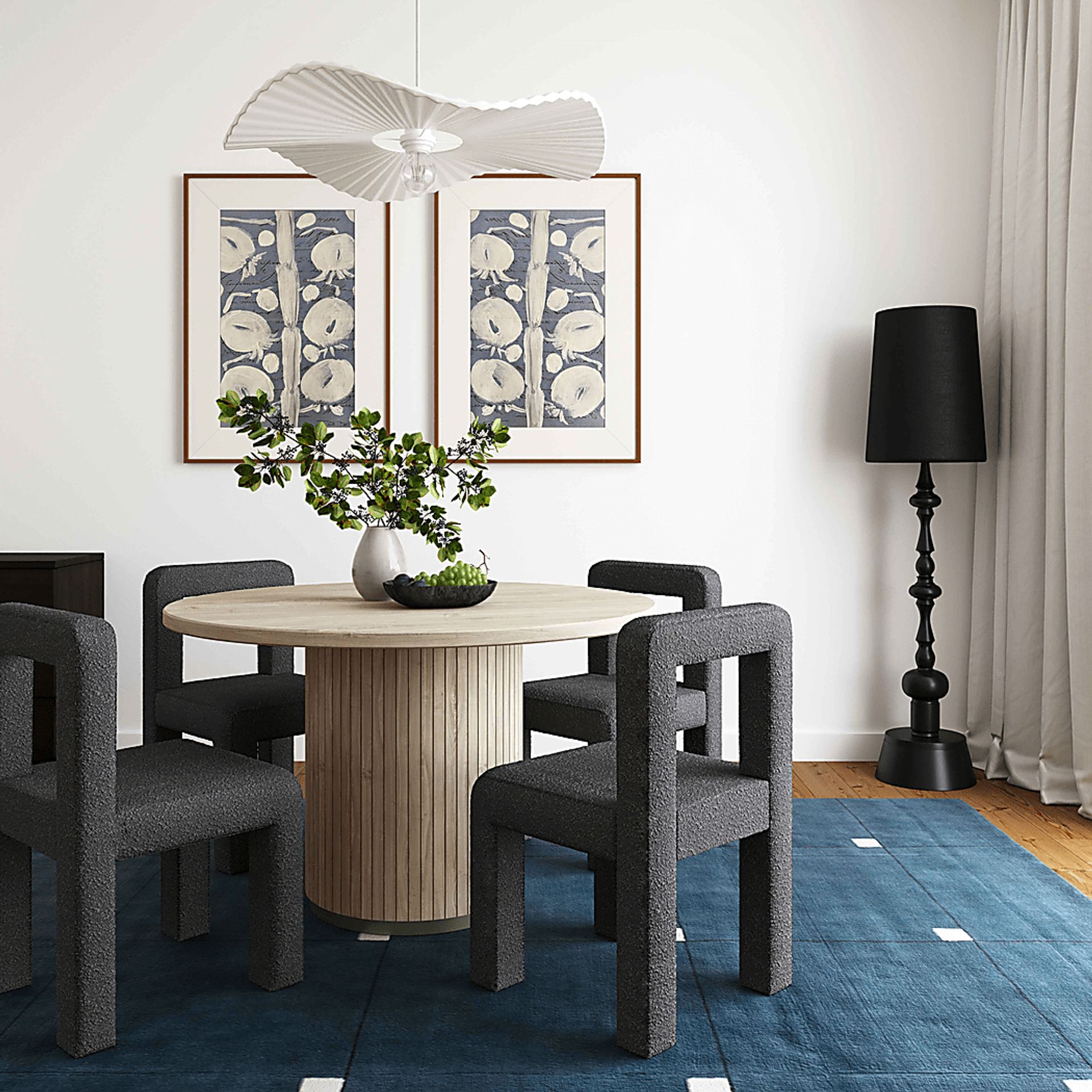 Beaudelaire Black Side Chair - Image 2
