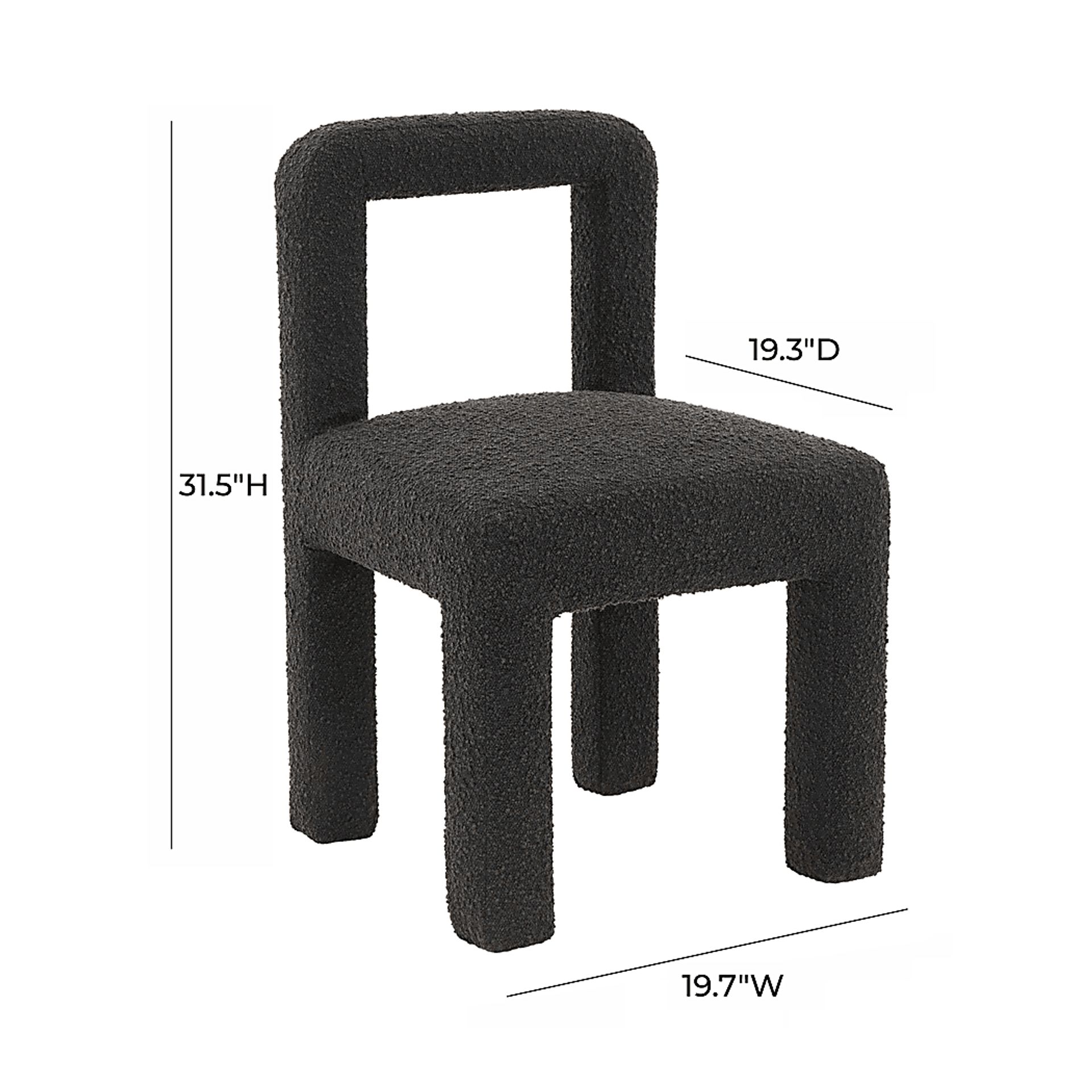 Beaudelaire Black Side Chair - Image 8