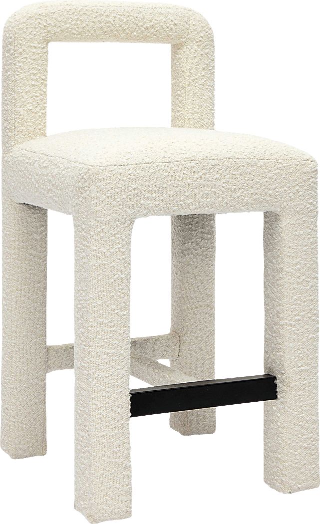 Beaudelaire Cream Counter Height Stool