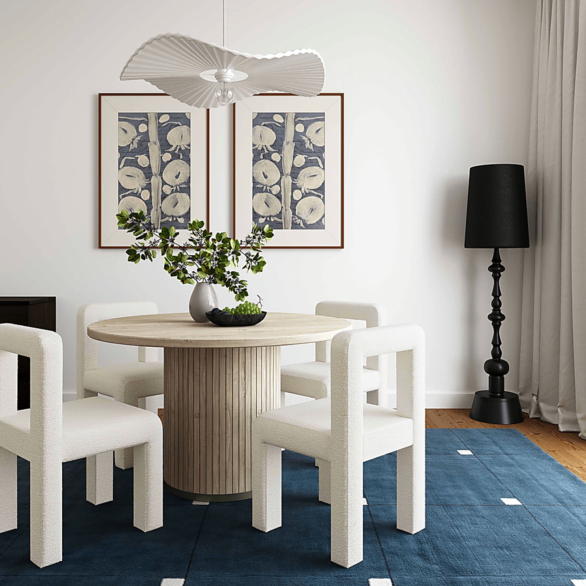 Beaudelaire Cream Side Chair - Image 2