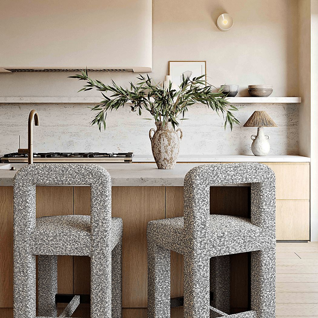 Beaudelaire Gray Counter Height Stool