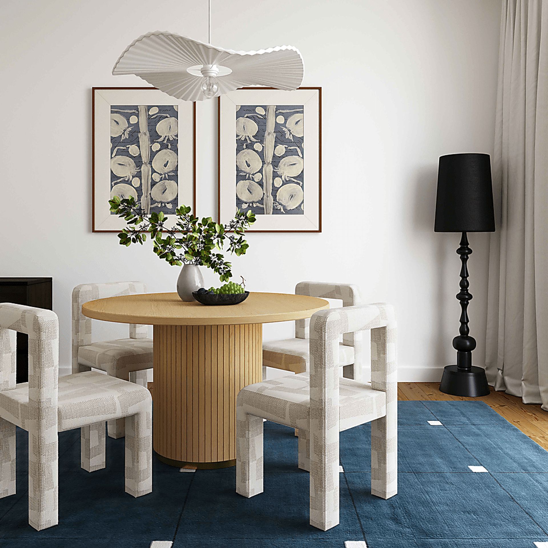 Beaudelaire II Cream Dining Chair - Image 2
