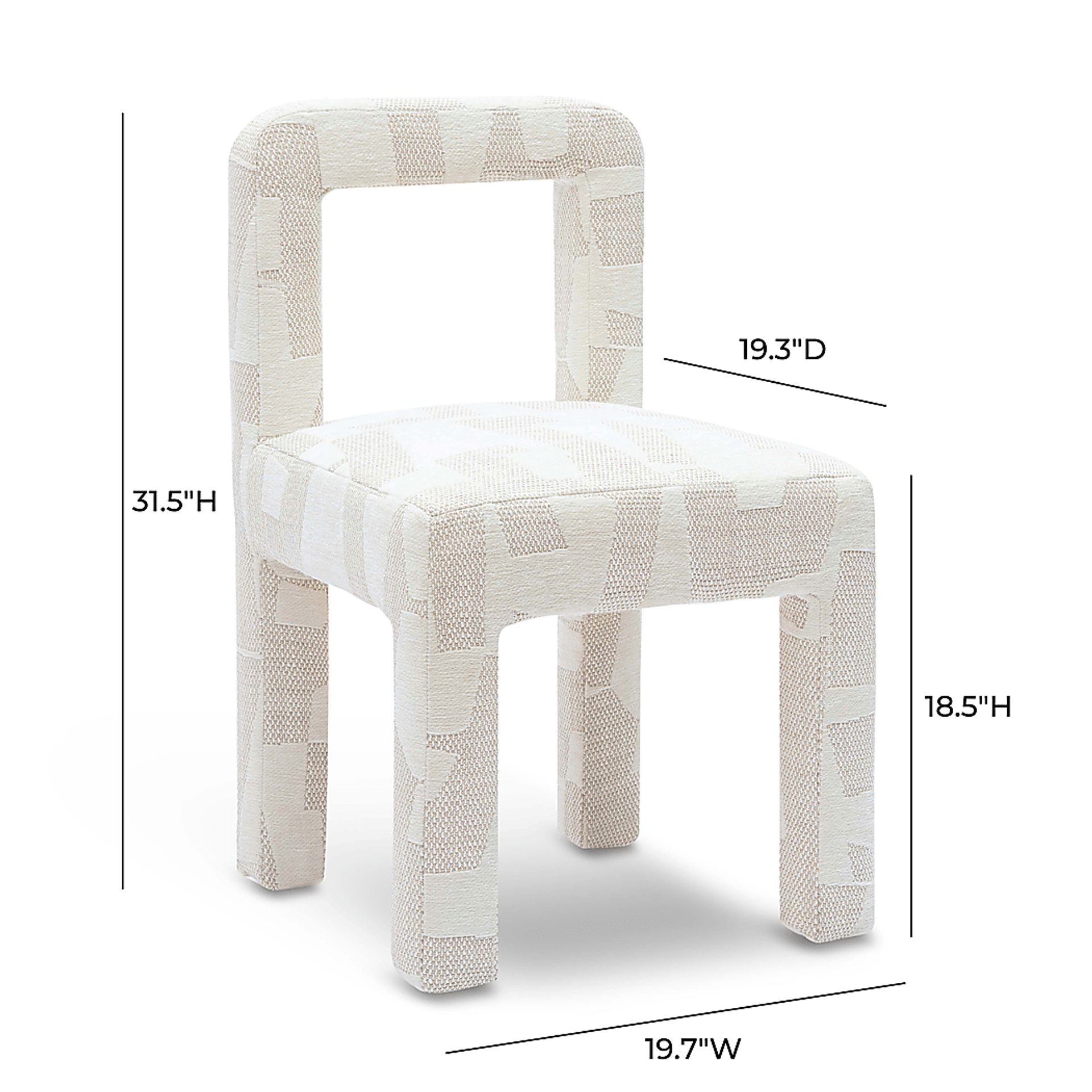 Beaudelaire II Cream Dining Chair - Image 6