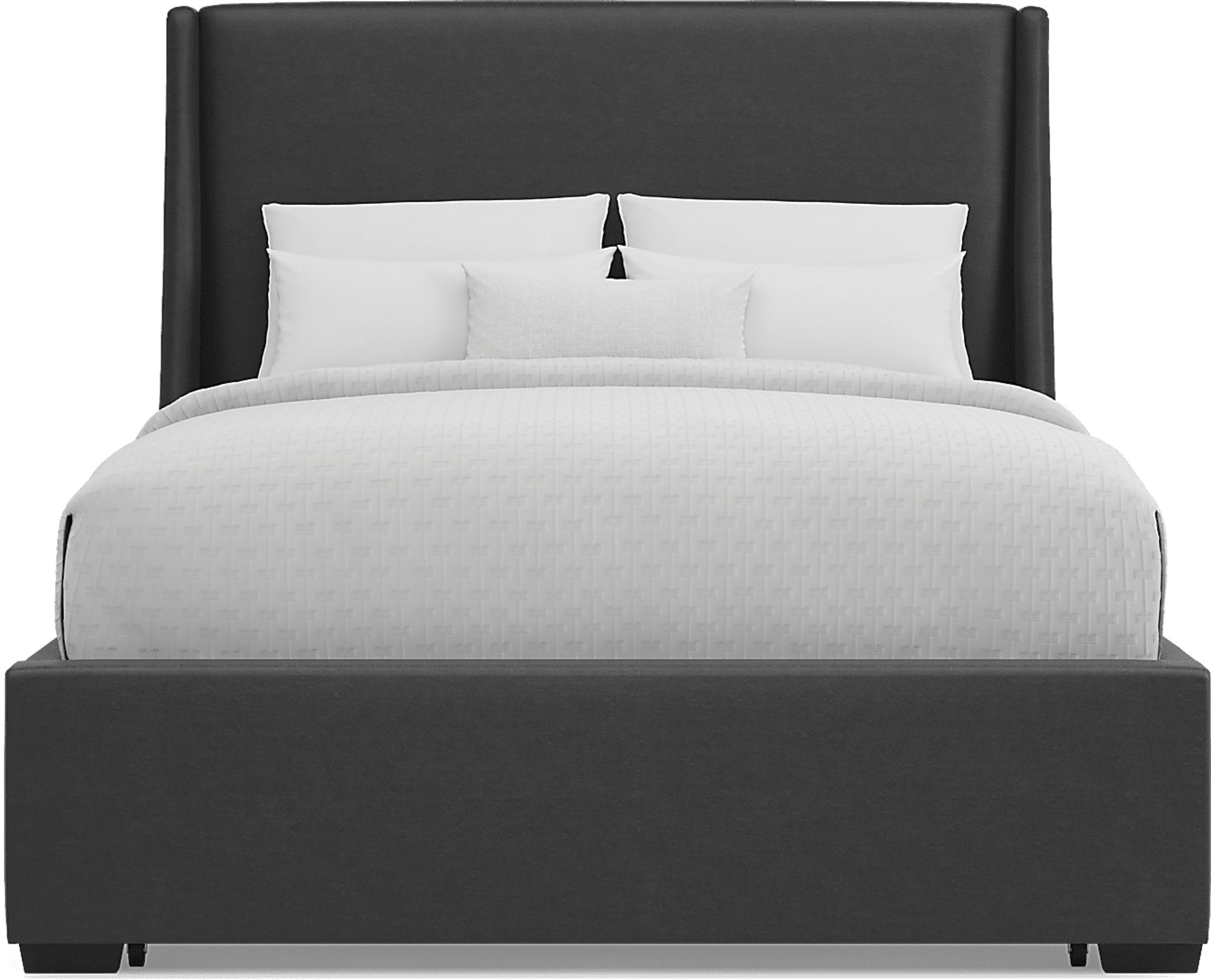 Beaufoy Graphite 3 Pc King Upholstered Storage Bed - Image 2