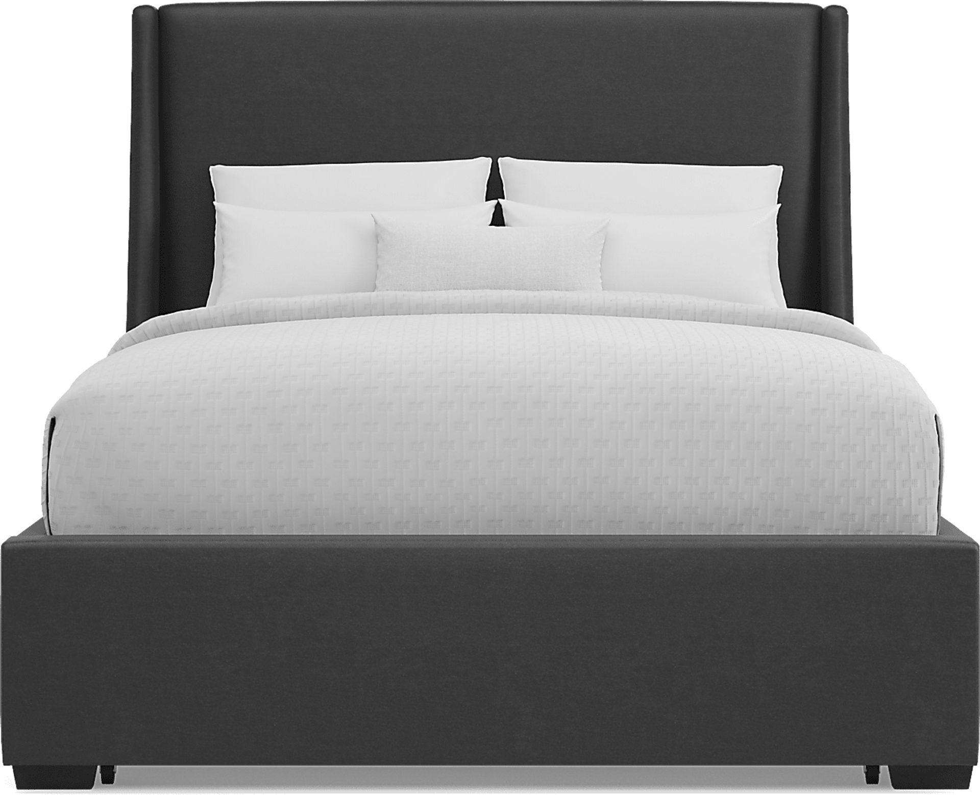 Beaufoy Graphite 3 Pc Queen Upholstered Complete Storage Bed - Image 2