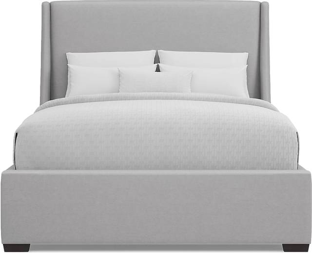 Beaufoy Gray 3 Pc King Upholstered Bed - Thumbnail - Image 2