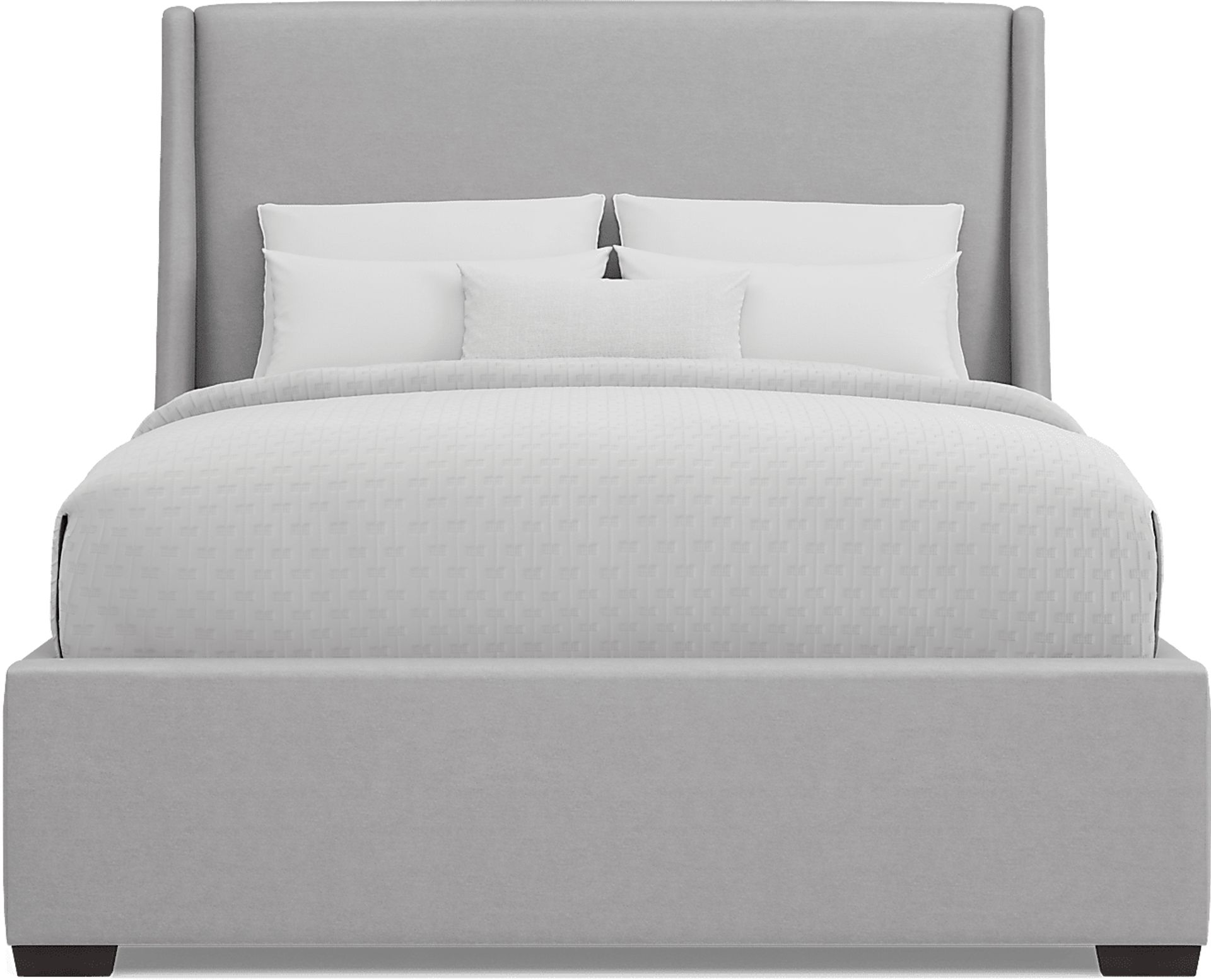 Beaufoy Gray 3 Pc Queen Upholstered Bed - Image 2
