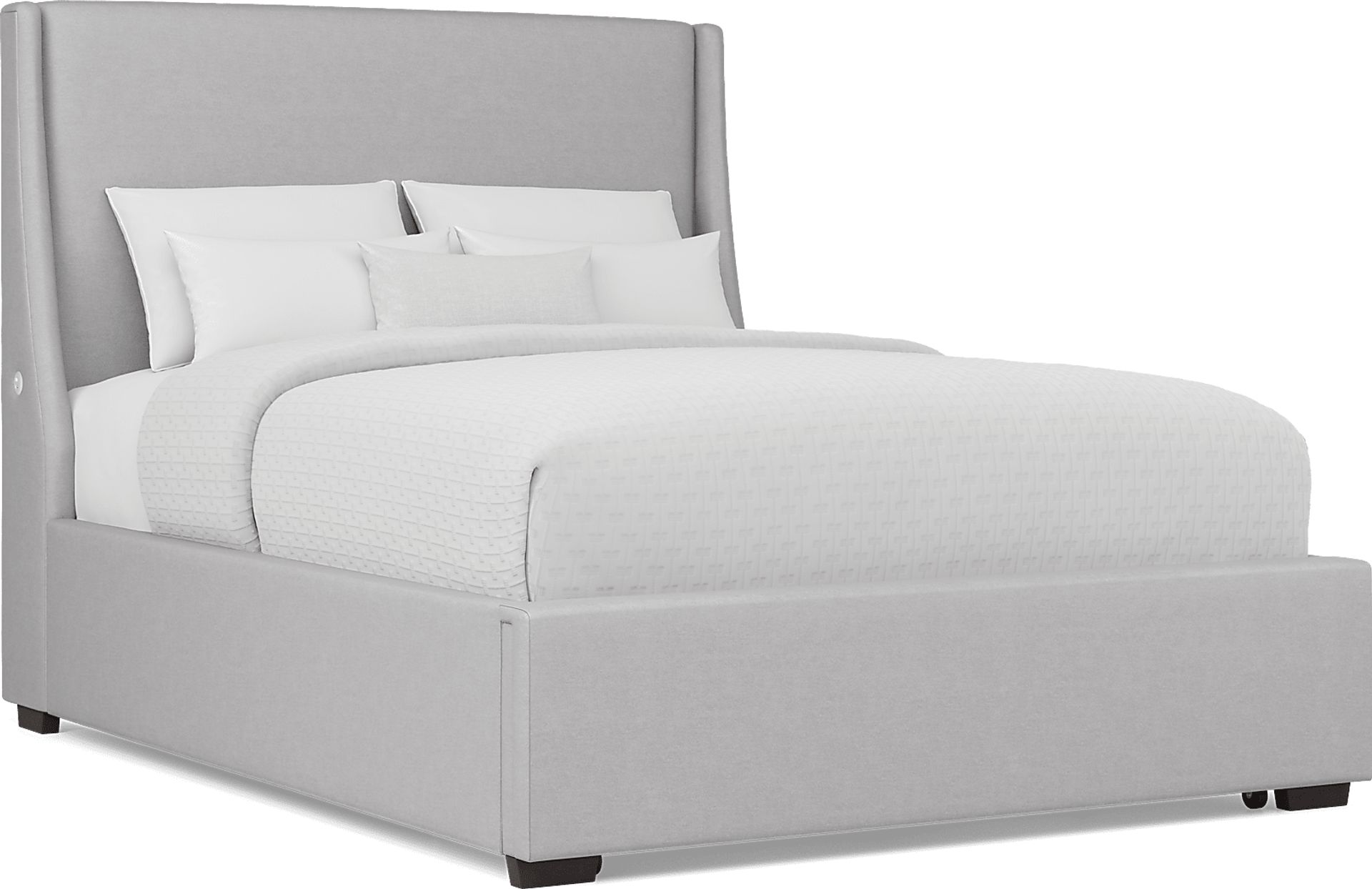 Beaufoy Gray 3 Pc Queen Upholstered Storage Bed - Image 1