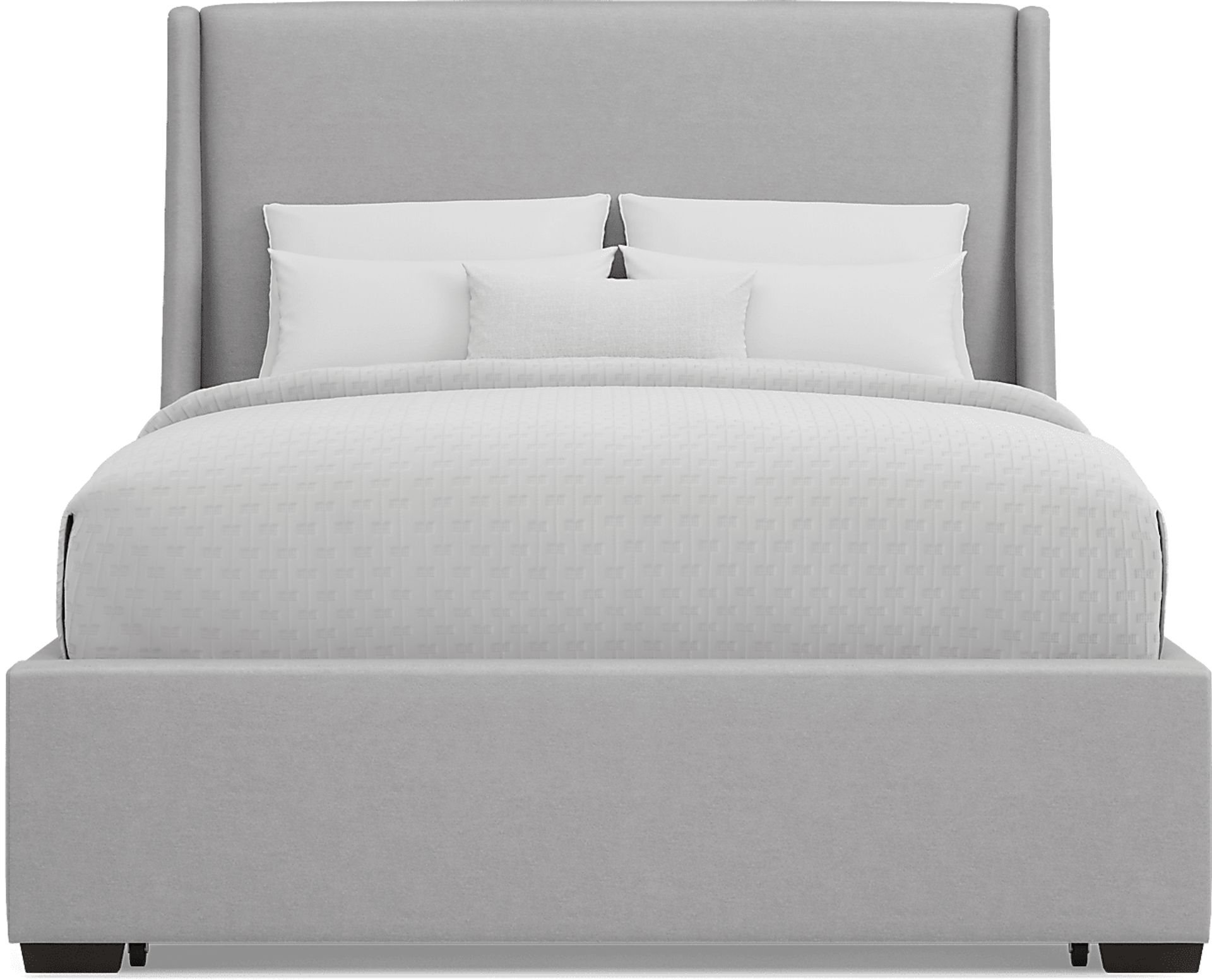 Beaufoy Gray 3 Pc Queen Upholstered Complete Storage Bed - Image 2