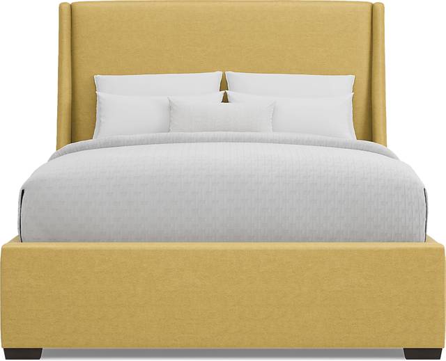 Beaufoy Yellow 3 Pc King Upholstered Bed - Thumbnail - Image 2